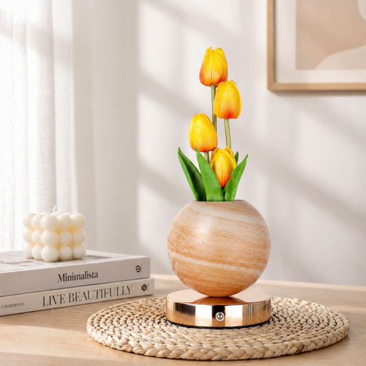 Lámpara de tulipanes para dormitorios pequeños: una decoración cálida para hogares en Estados Unidos