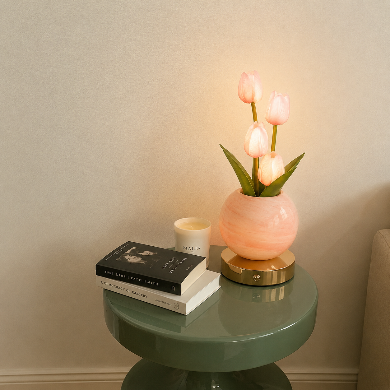 Lámpara LED de Tulipanes