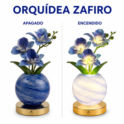 Lámpara LED Orquídea Recargable – Luz Decorativa con 3 Modos