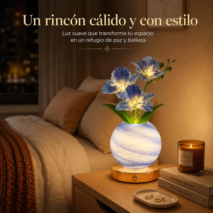 Lámpara LED Orquídea Recargable – Luz Decorativa con 3 Modos
