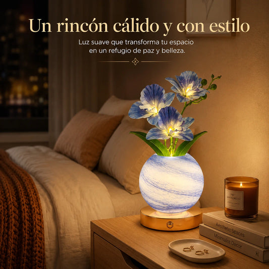 Lámpara LED Orquídea Recargable – Luz Decorativa con 3 Modos
