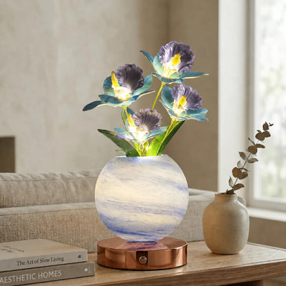 Lámpara LED Orquídea Recargable – Luz Decorativa con 3 Modos