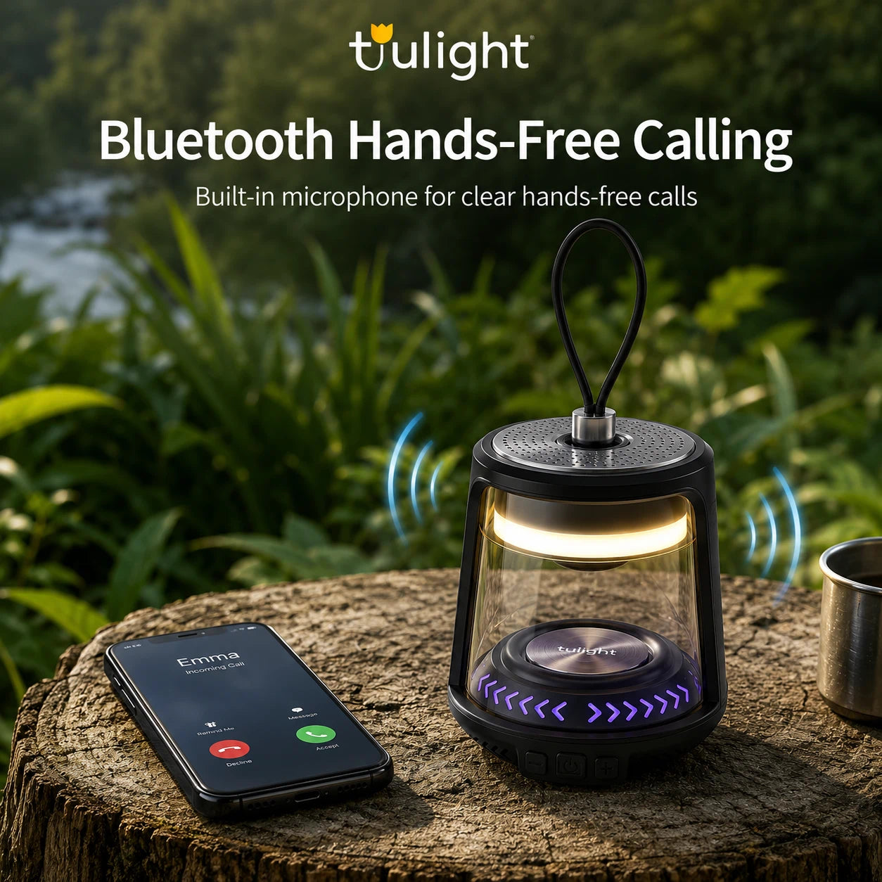 Rhythm Light Speaker - Bluetooth Speaker with Sync Sound & Light | Peakzooc CyberPulse