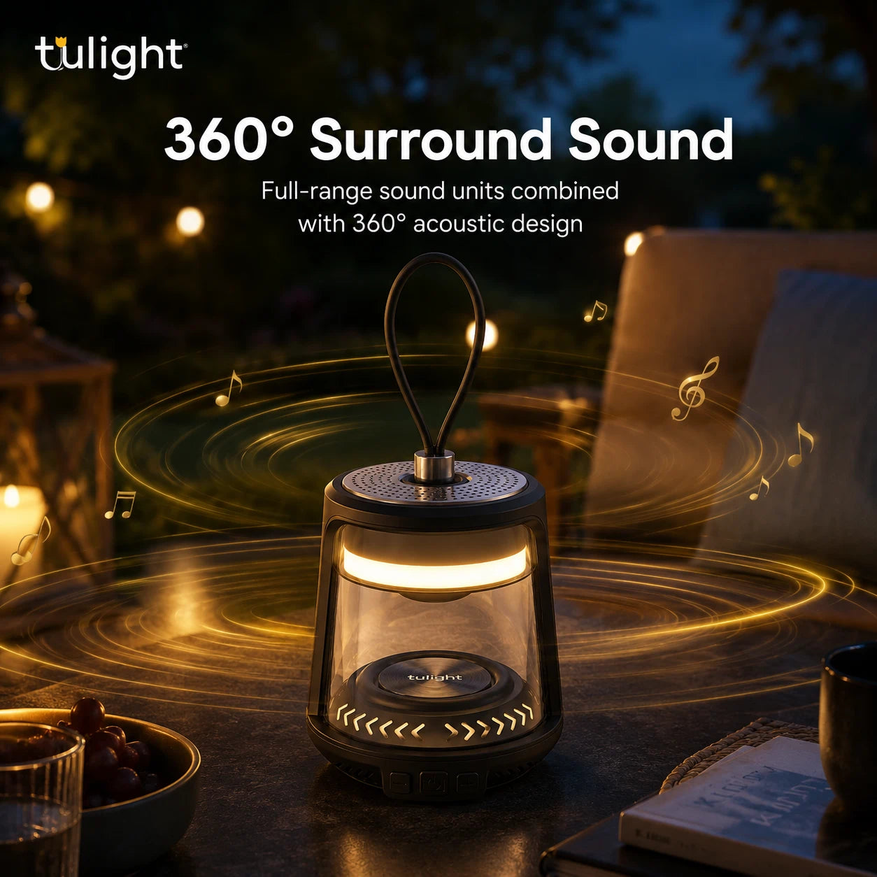 Rhythm Light Speaker - Bluetooth Speaker with Sync Sound & Light | Peakzooc CyberPulse