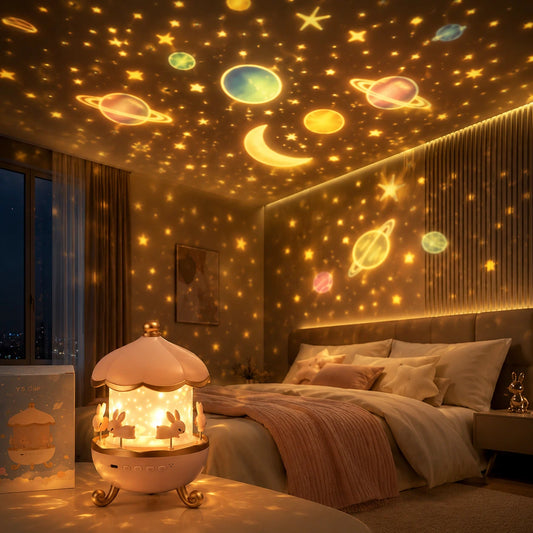 Bunny Carousel Projector Night Light