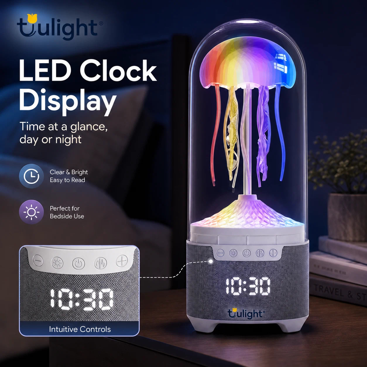Colorful Jellyfish Mood Lamp Wireless Bluetooth Speaker