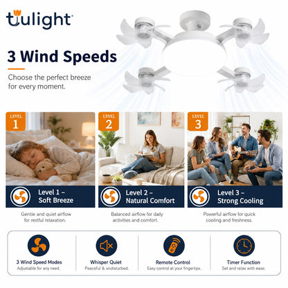 Drone Fan Light – Ceiling Mounted Cooling and Lighting Solution