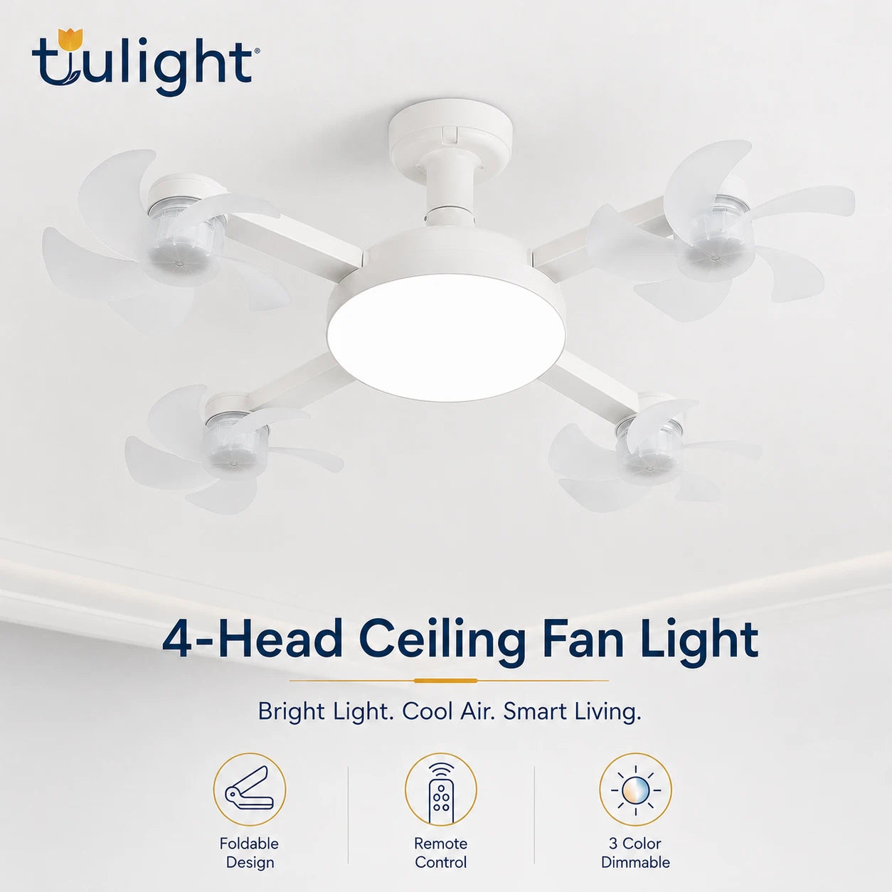 Drone Fan Light – Ceiling Mounted Cooling and Lighting Solution