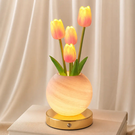 Lámpara LED de Tulipanes