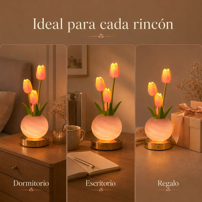 Lámpara LED de Tulipanes